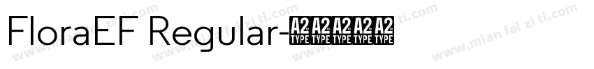 FloraEF Regular字体转换